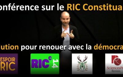 Conférence sur le RIC Constituant – La solution pour renouer avec la démocratie