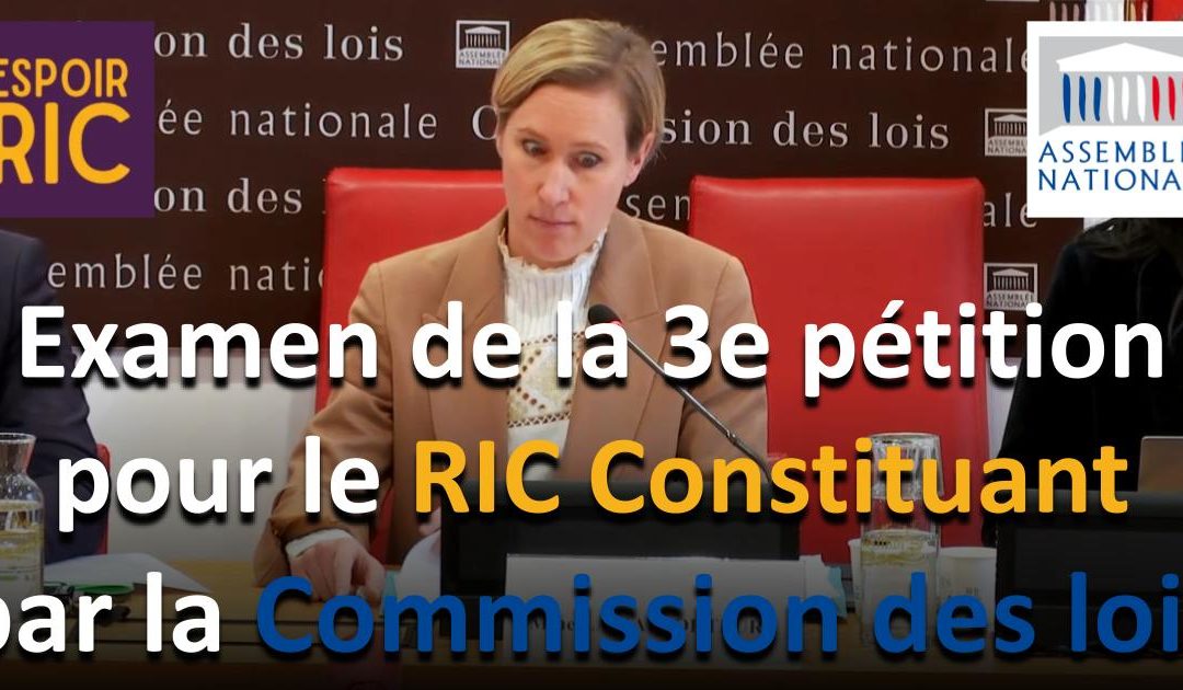 Examen de la 3e pétition pour le RIC Constituant – Nos réponses