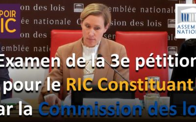 Examen de la 3e pétition pour le RIC Constituant – Nos réponses